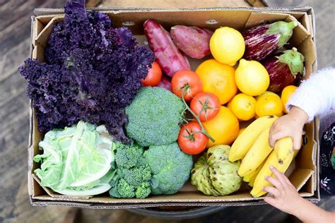 Organic produce home delivery .